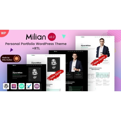 Milian – Kişisel Portföy ve Çevrimiçi Özgeçmiş CV WordPress Teması