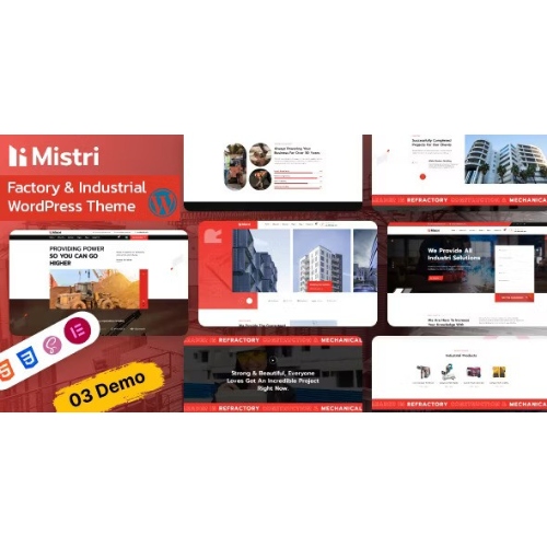 Mistri – Fabrika ve Endüstriyel WordPress Teması