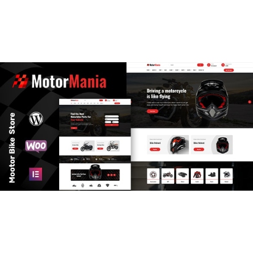 MotorMania | Motosiklet Aksesuarları WooCommerce Teması