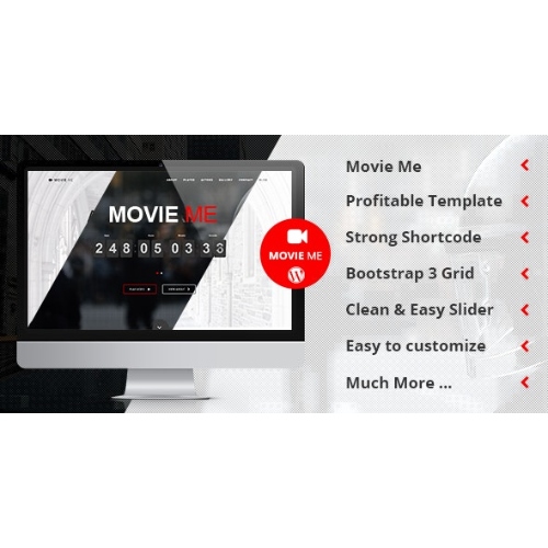 Movie Me – Tek Sayfa Duyarlı WordPress Teması