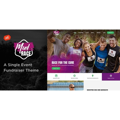 MudRace – Tek Etkinlik Bağış Toplama Teması