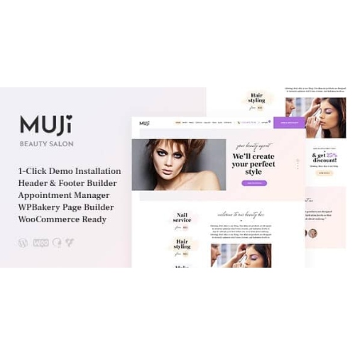 Muji | Güzellik Salonu ve Spa Salonu WordPress Teması