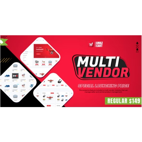 Çoklu Satıcı – AmazCart Laravel E-Ticaret Sistemi CMS Modülü