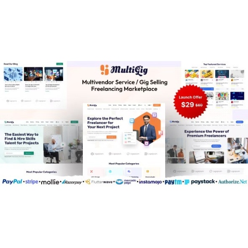 MultiGig – Hizmet / Gig Satış Serbest Çalışma Pazarı (Abonelik Tabanlı)