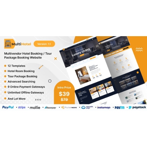 MultiHotel – Multivendor Otel Rezervasyon / Tur Paketi Rezervasyon Web Sitesi