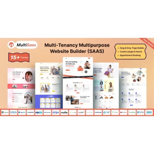 MultiSaas – Çok Kiracılı Çok Amaçlı Web Sitesi Oluşturucu (Saas)