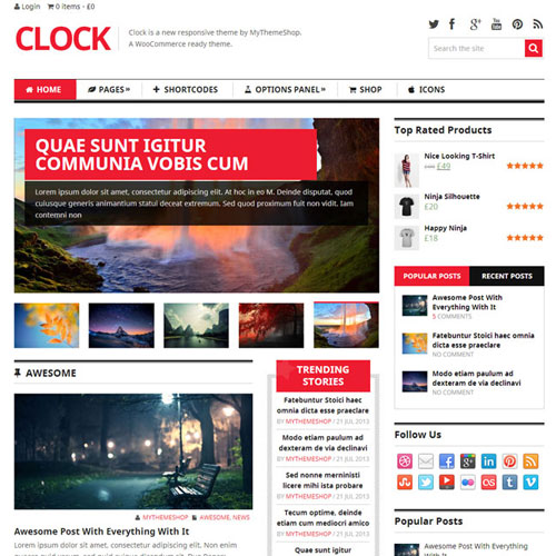 MyThemeShop Saat WordPress Teması