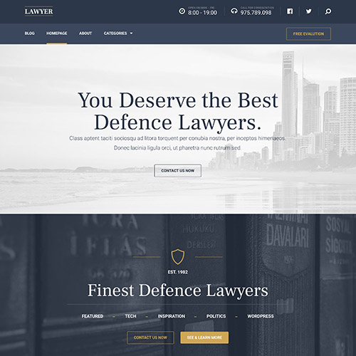 MyThemeShop Avukat WordPress Teması