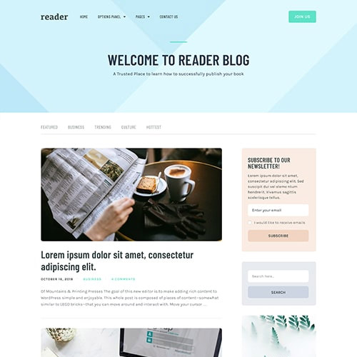 MyThemeShop Okuyucu WordPress Teması