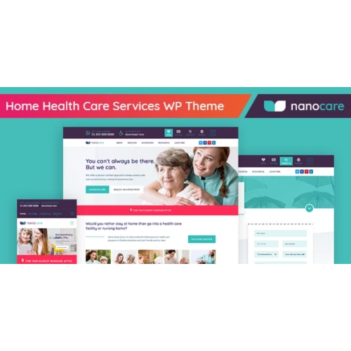 Evde Sağlık, Tıbbi Bakım WordPress Teması – NanoCare
