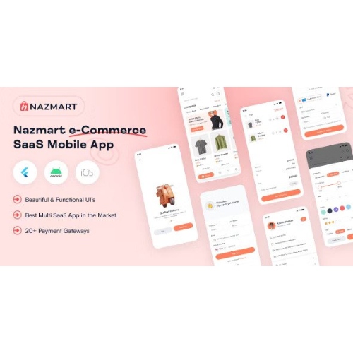 NazMart – Kiracı Mağazası Flutter Mobil Uygulaması