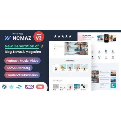 Ncmaz – Haber Dergisi ve Podcast WordPress Teması
