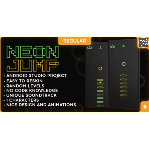 Neon Jump (Normal) – ANDROID – BUILDBOX KLASİK oyunu