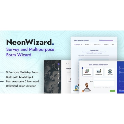 NeonWizard – Anket Çok Adımlı Form Sihirbazı