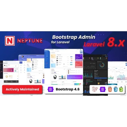 Neptune Laravel Yönetici Kullanıcı Arayüzü Şablonu