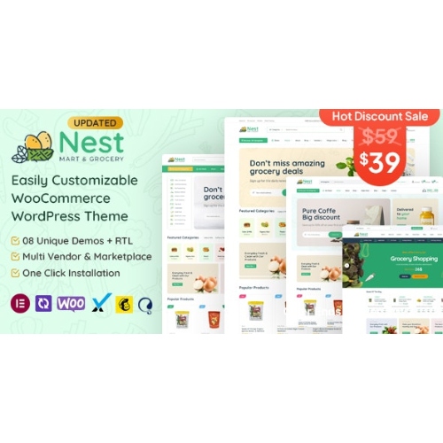 Nest – Market WooCommerce WordPress Teması