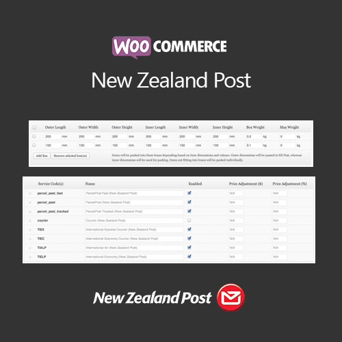 WooCommerce Yeni Zelanda Postası