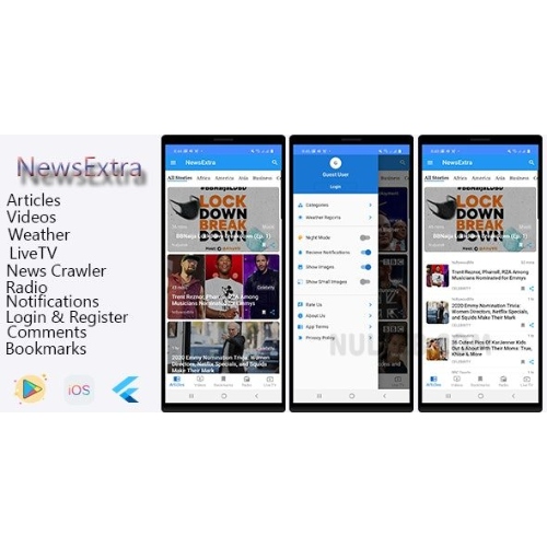 Android ve IOS için YeniEkstra Flutter Uygulaması