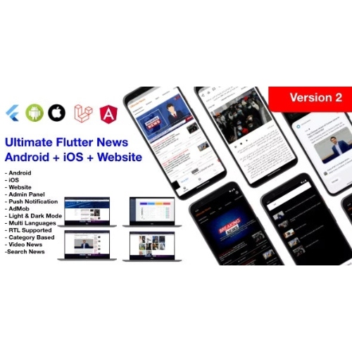 Haber Tam Uygulaması – Flutter Uygulaması Android + iOS + Web Sitesi