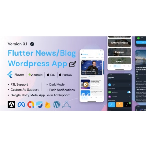 NewsPro – WordPress için Blog/Haber/Makale Uygulaması