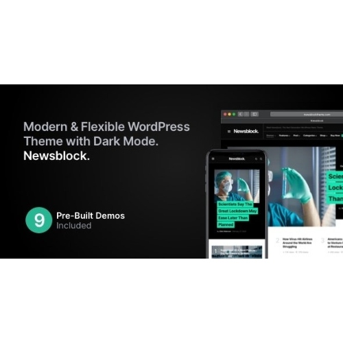 Newsblock – Karanlık Modlu Haber ve Dergi WordPress Teması