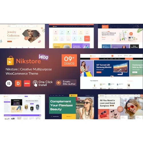 Nikstore Yaratıcı Çok Amaçlı WooCommerce Teması