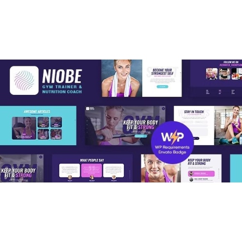 Niobe | Spor Salonu Eğitmeni ve Beslenme Koçu WordPress Teması