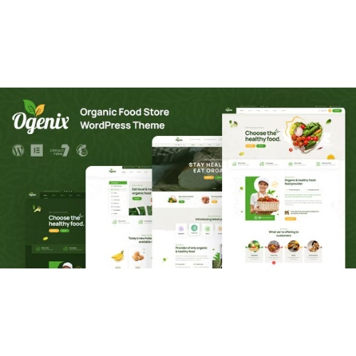 Ogenix – Organik Gıda Mağazası WordPress Teması