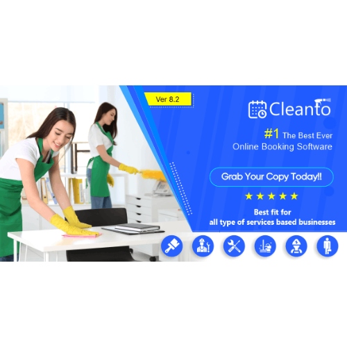 Hizmetçi hizmetleri ve temizlik şirketleri için çevrimiçi rezervasyon yönetim sistemi – Cleanto