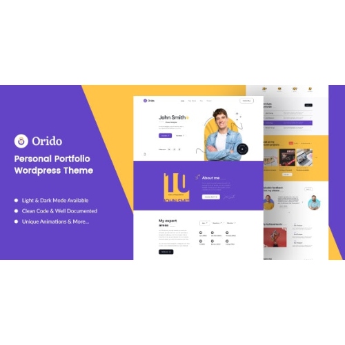 Orido – Kişisel Portföy WordPress Teması