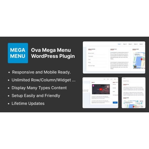 Ova Mega Menü WordPress Eklentisi