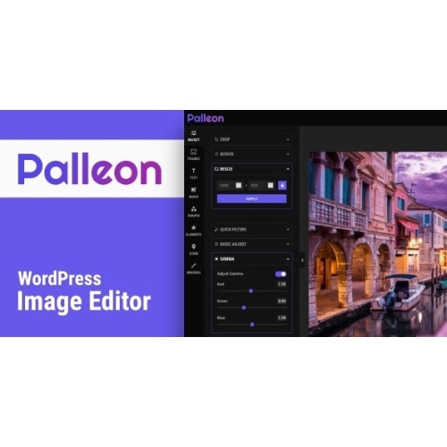 Palleon – WordPress Resim Düzenleyicisi