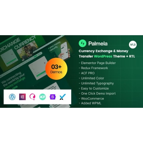 Palmela – Çevrimiçi Bankacılık ve Para Transferi WordPress Teması