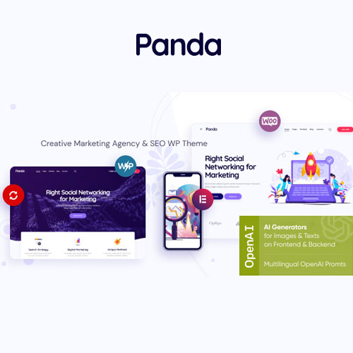 Panda – Dijital Pazarlama ve Reklamcılık WordPress Teması Panda – Dijital Pazarlama ve Reklamcılık WordPress Teması - Görsel 1
