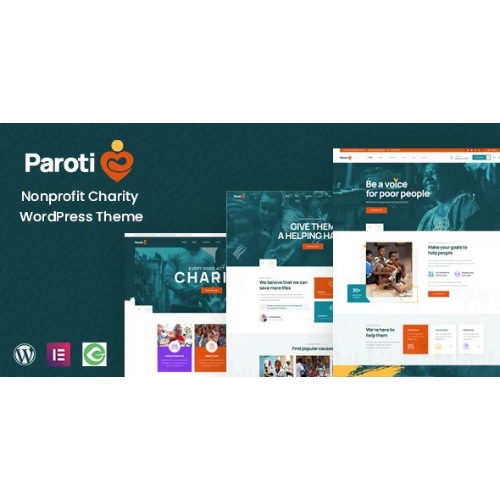 Paroti – Kâr Amacı Gütmeyen Yardım Kuruluşu WordPress Teması