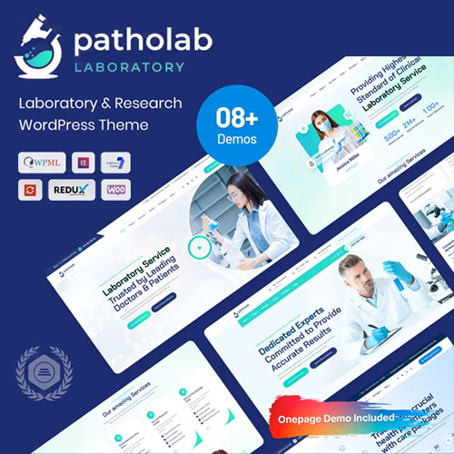 Patholab – Laboratuvar ve Bilim Araştırma WordPress Teması Patholab – Laboratuvar ve Bilim Araştırma WordPress Teması - Görsel 1
