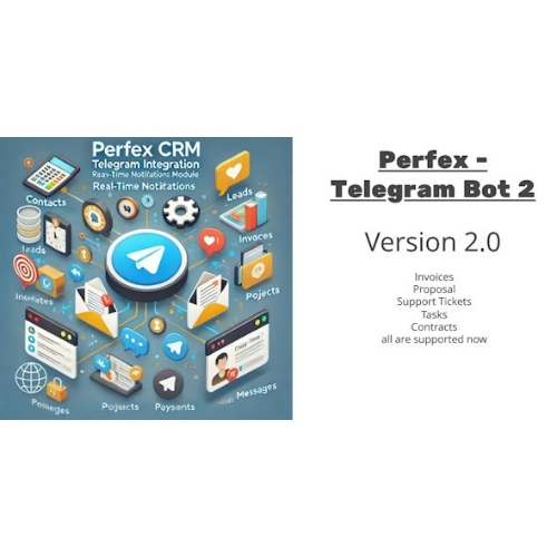 Perfex CRM ve TelegramBot Bildirim Modülü