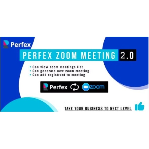 Perfex Zoom Toplantı Modülü