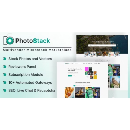 PhotoStack – Çok Satıcılı Microstock Pazaryeri