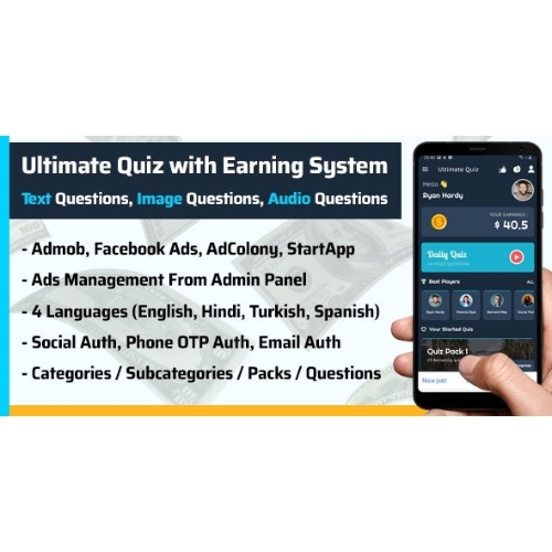 Quiz Oynayın (Metin, Resim, Ses) ve Para Kazanın