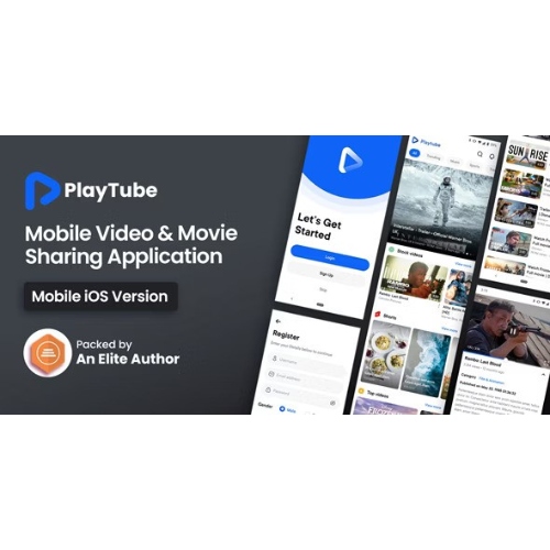 PlayTube IOS – Video Komut Dosyasını Paylaşma Mobil IOS Yerel Uygulaması