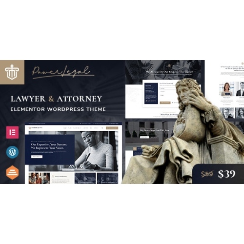 Powerlegal – Hukuk, Avukat ve Avukat WordPress Teması