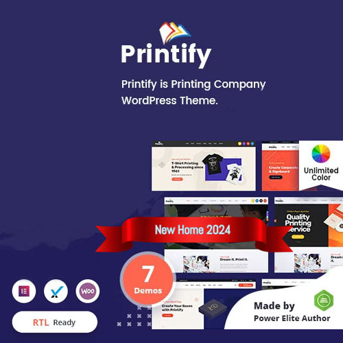 Printify – Matbaa Şirketi WordPress Teması + RTL