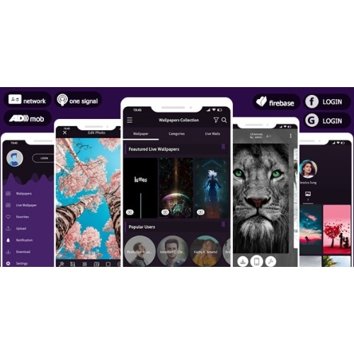 Pro 4K Duvar Kağıdı 2022 ve Fotoğraf Düzenleyici Sistemi – AdMob ve Facebook Teklifli Reklam ve Anında Bildirimler