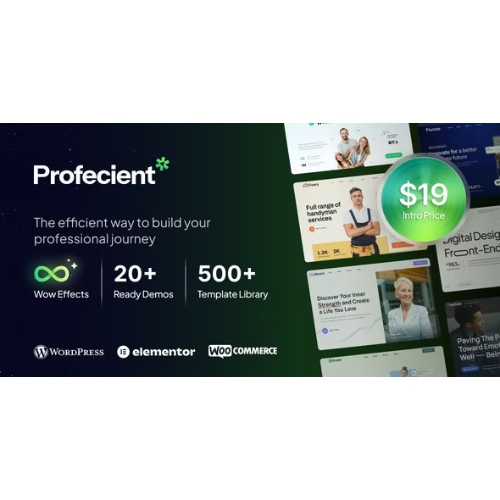 Profecient – ​​Çok Amaçlı Elementor Business ve WooCommerce WordPress Teması
