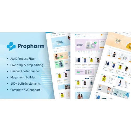 Propharm – Eczacılık ve Tıp WordPress WooCommerce Teması