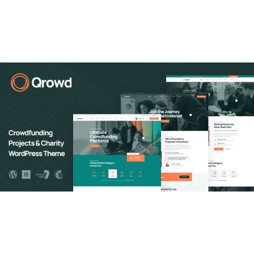 Qrowd – Kitlesel Fonlama Projeleri ve Yardım Kuruluşu WordPress Teması