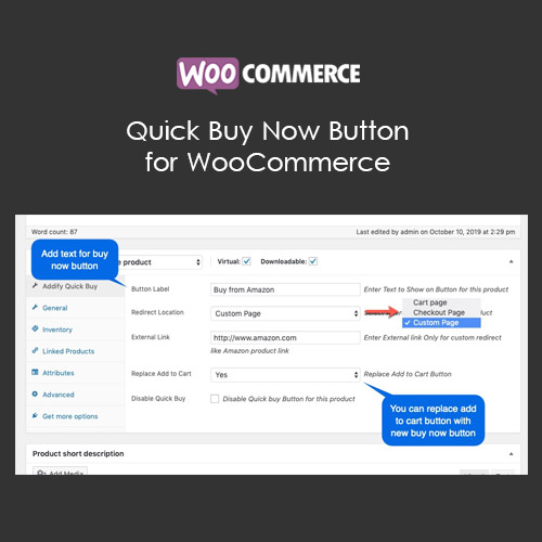 WooCommerce için Hızlı Şimdi Satın Al Düğmesi