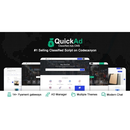 Quickad Sınıflandırılmış Reklamlar CMS PHP Script