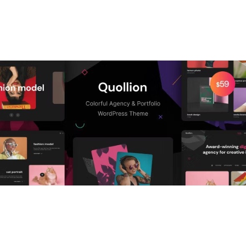 Quollion – Renkli Ajans ve Portföy WordPress Teması